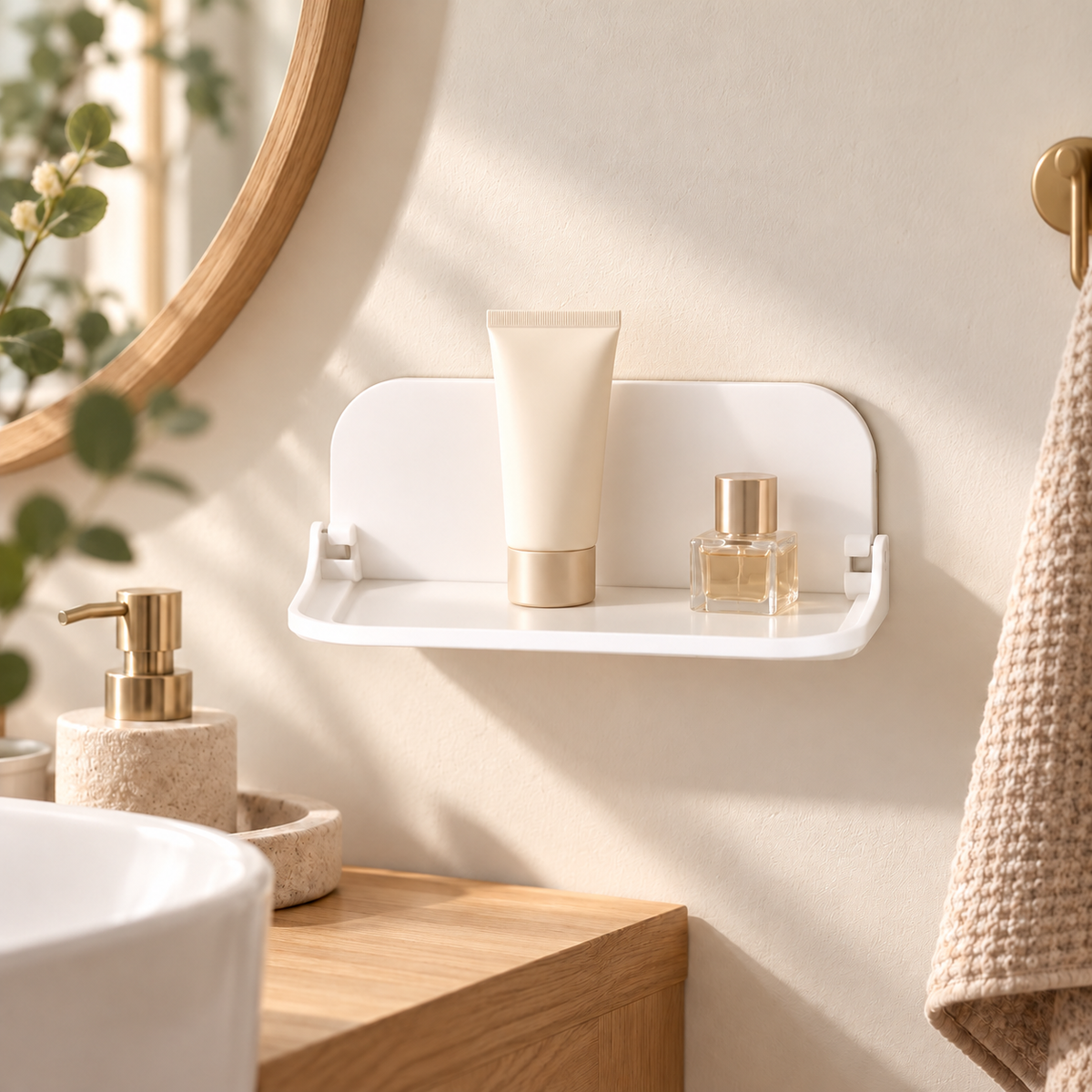 Small Foldable Wall Mounted Storage Shelf