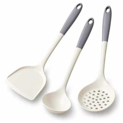 3 Piece Silicone Kitchen Utensil Set