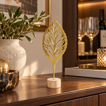 Decorative Metal Leaf Ornament
