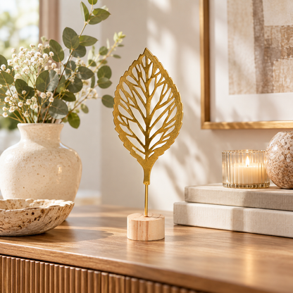 Decorative Metal Leaf Ornament
